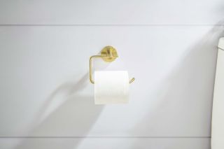 Бумагодержатель квадратный Aquatek Европа AQ4118BG шлифованное золото